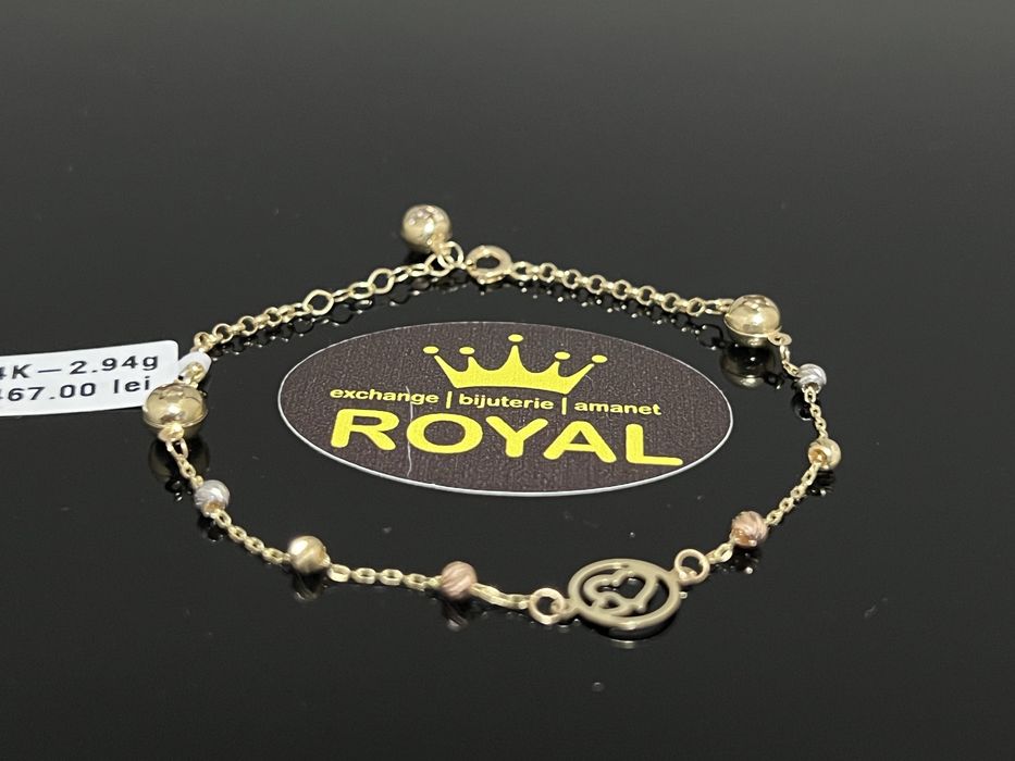 Bijuteria Royal CB : Bratara dama aur nou 14k 2,94gr