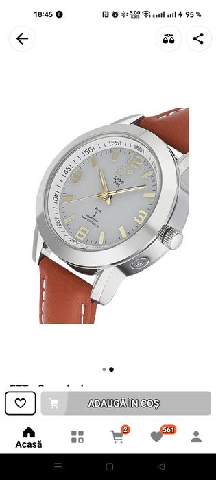 Vând ceas analog ETT dama eco tech,curea piele ELS cod 11495