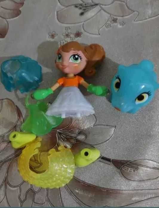 Dolly Doll cu animăluț și haine silicon