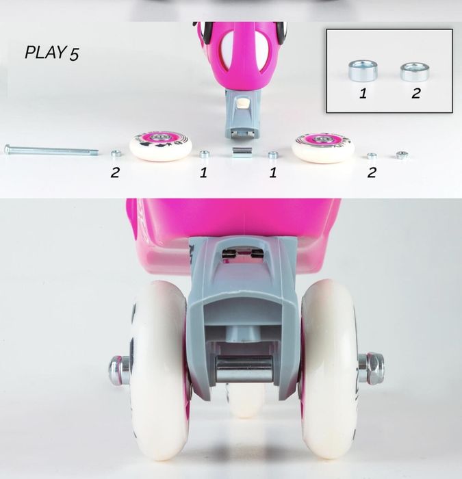 Role copii fete Oxelo reglabile 28-30