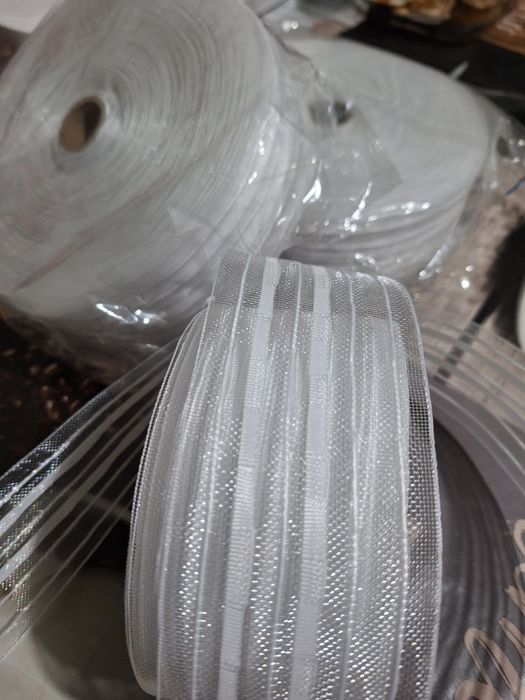 Перделък - рибена кост 6см.,  кукички за пердета