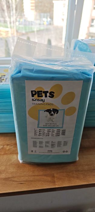 Training pads covorase absorbante catei 60x60cm. 6 seturi