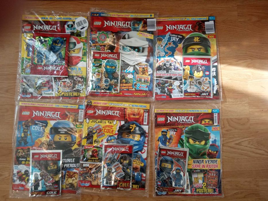 Lego Ninjago seturi mici (foil bags) cu reviste, noi, sigilate