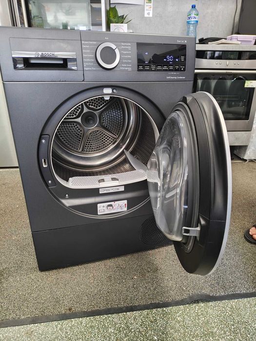 А+++ Черен-Black Сушилня с термопомпа Bosch-Бош 9 кг Серия-Serie 6 SelfCleaning Condenser