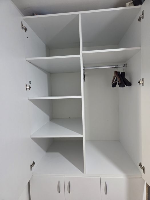 Dulap depozitare si cu bara umerase, adancime 90 cm, latime 108 cm, h