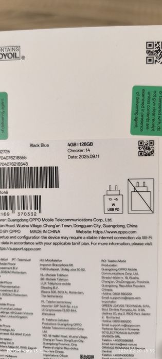 OPPO A5x 4GB Ram 128GB Вътрешна Памет