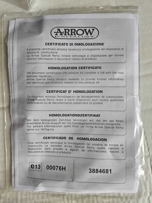Оригинална генерация Arrow за Kawasaki W800 2020г.