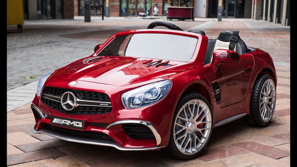 Акумулаторна кола Mercedes SL65 AMG 12V батерия,MP3, MP4, с меки гуми