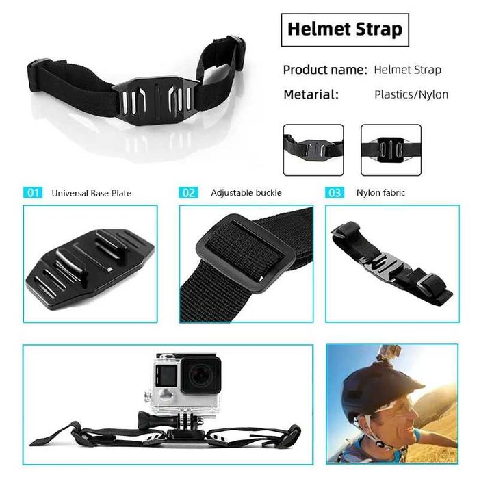 Set accesorii esentiale pt camera actiune GoPro Hero 13 12 11 10 9 8 7