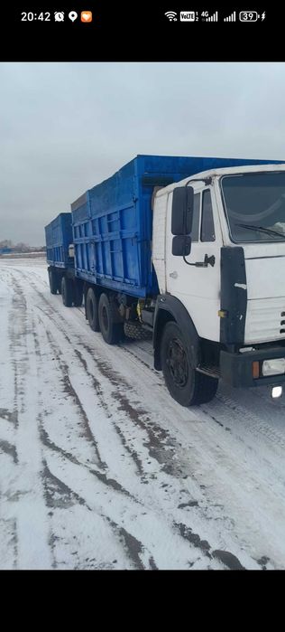 Камаз 5520 самосвал с прицепом