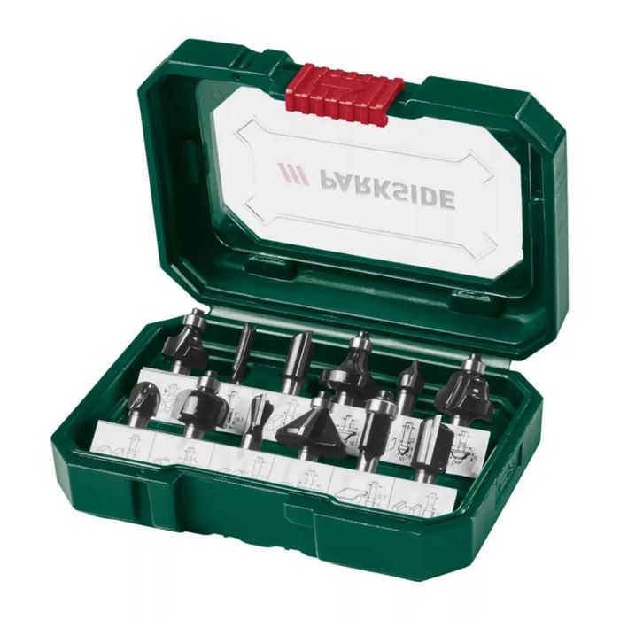 Set de 12 freze Parkside pentru oberfreza frezare