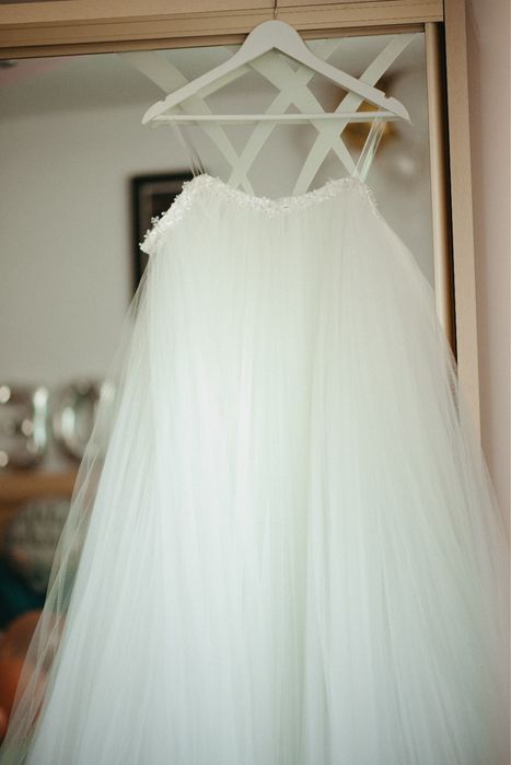 Rochie de mireasă cu trenă detașabilă