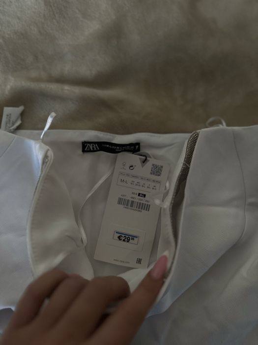 Crop top de la zara