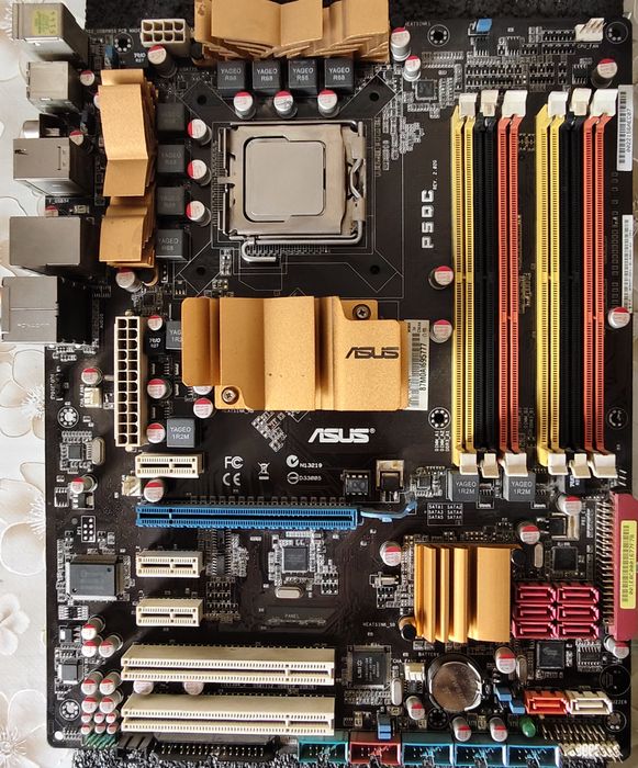 Матплата LGA775, процессор E8400 Core2Duo, ОЗУ, вентилятор.