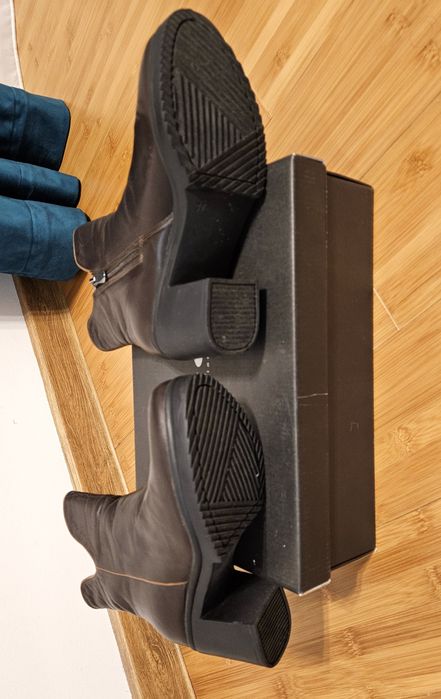 Ghete piele naturala 37_38 botine maro