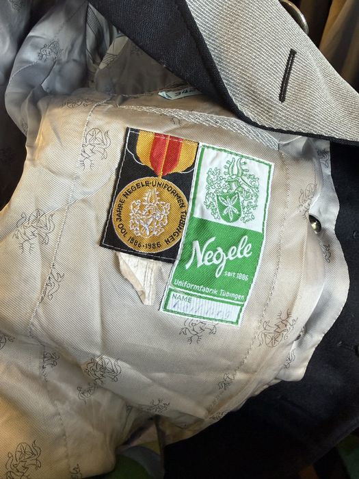 Sacou vintage de paradă german din lana– Negele Uniformfabrik Tübingen