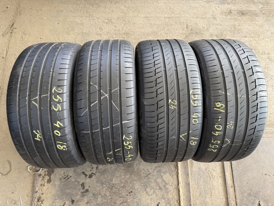 4 Anvelope Vara 255/40/18 Goodyear & Continental