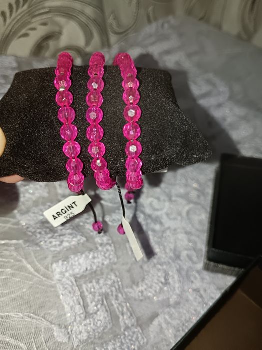 Brățară reglabilă cu biluțe de argint 925.