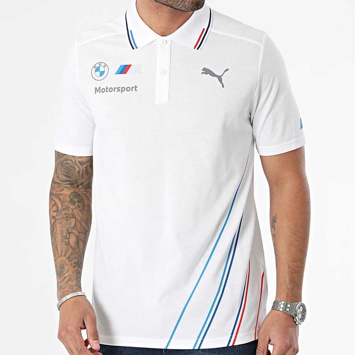 Puma BMW Motorsport Team Polo - Оригинална мъжка тениска с яка р-р M