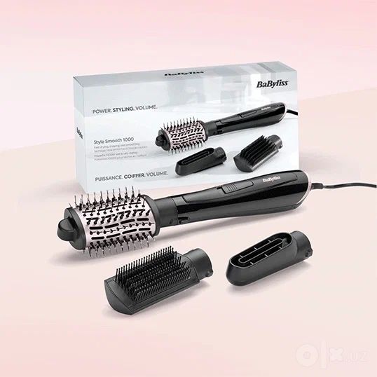 BaByliss Style Smooth AS128E, керамическая, 1000W