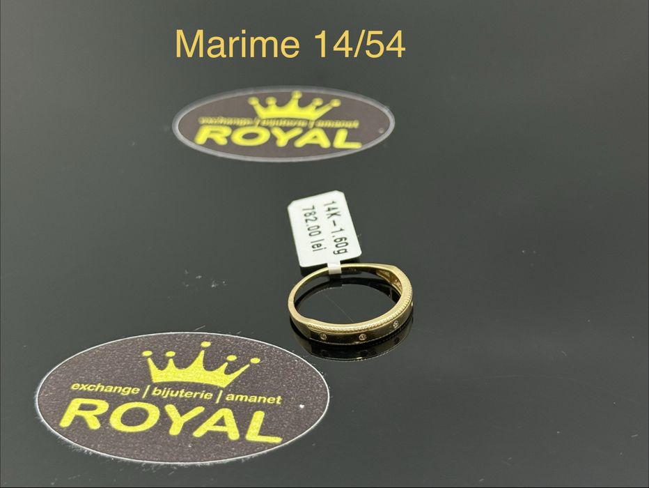Bijuteria ROYAL : Inel AUR 14K NOU / 1.6 GR