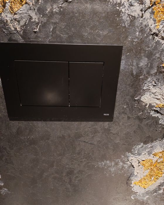 Set baie negru mat , lavoar, oglinda, wc, rezervor  wc