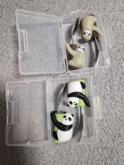 Панда прибори за хранене детски