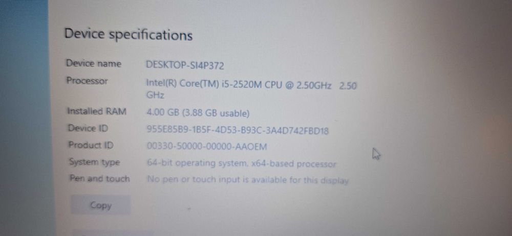 Laptop Dell Latitude E6420  i5  4GB RAM  SSD 64GB HDMI Windows 10