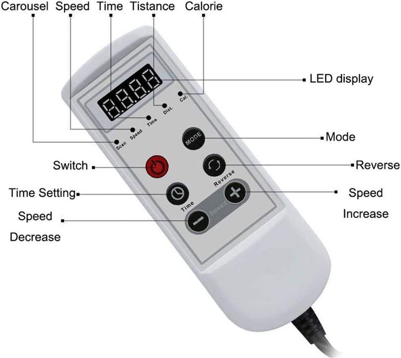 Велотренажер простой педальный с электроприводом