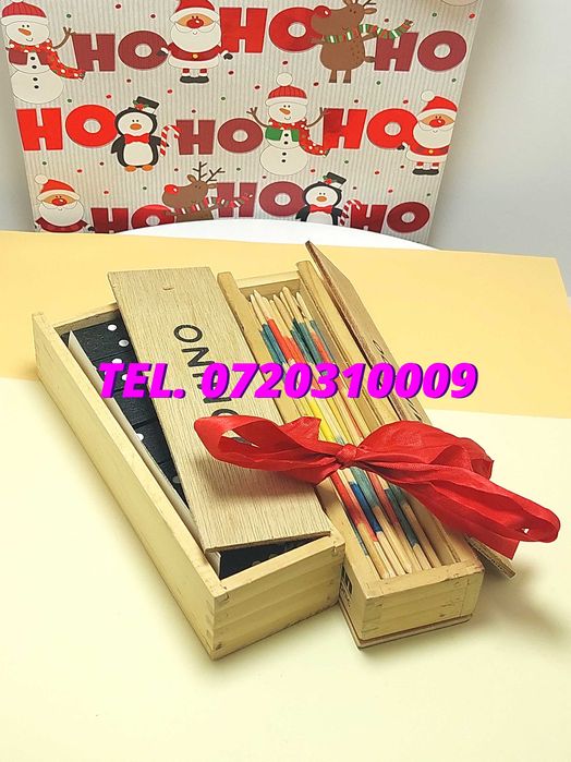 Pachet Craciun  Joc Marocoo mikadoSi Domino  Transport Gratuit