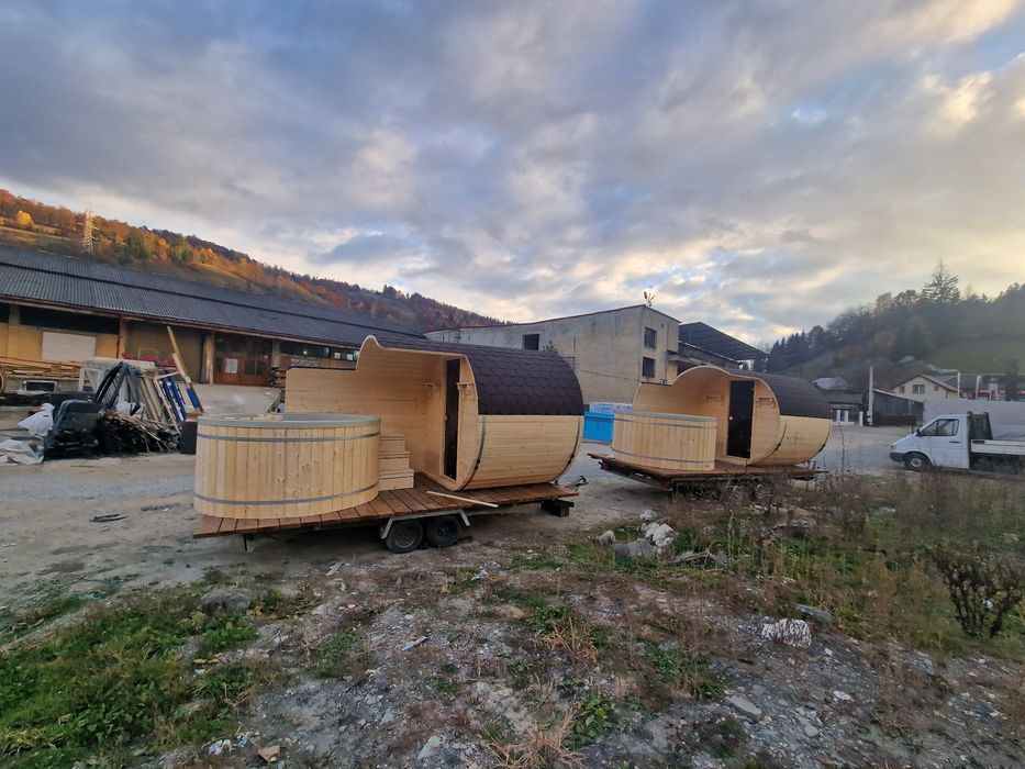 Ciubar Polipropilena jacuzzi și sauna pe remorca certificat calitate