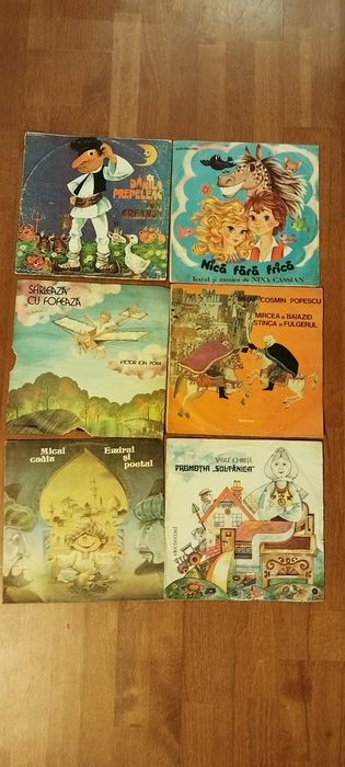 Discuri /Viniluri vechi românești cu povesti și basme