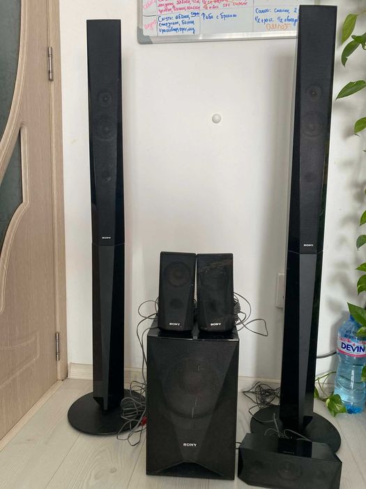 Sony 5.1 система с колони и активен субуфер