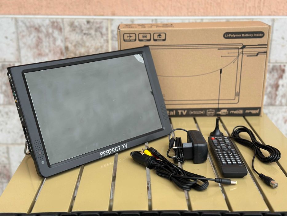 Преносим цифров телевизор PERFECT TV – 12" HDMI/USB/AV, 12V/220V