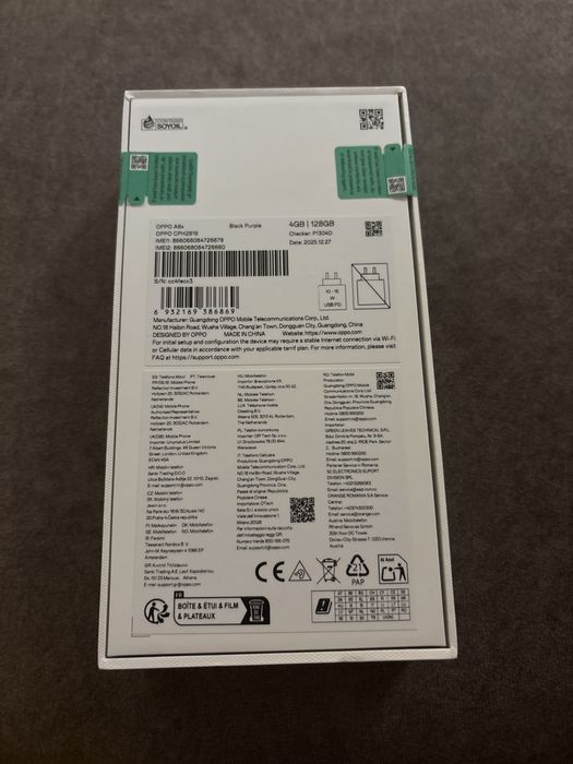 Нов телефон OPPO A6x 128 gb, 4 gb ram