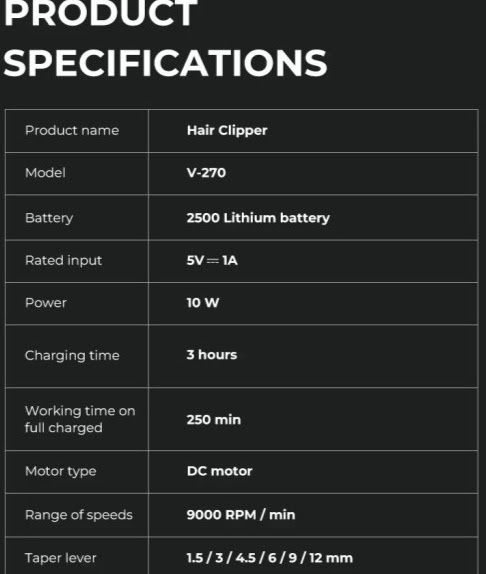 Машинка за подстригване VGR Voyager Professional V-270