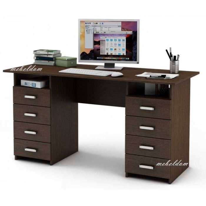 Бюро 143см. със 8 чекмеджета(код-1171)