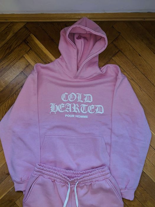 Oversized Cold Hearted Puff Print Gusset Flare Tracksuit - BoohooMAN