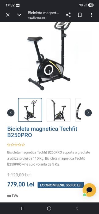 Bicicleta fitness b250pro