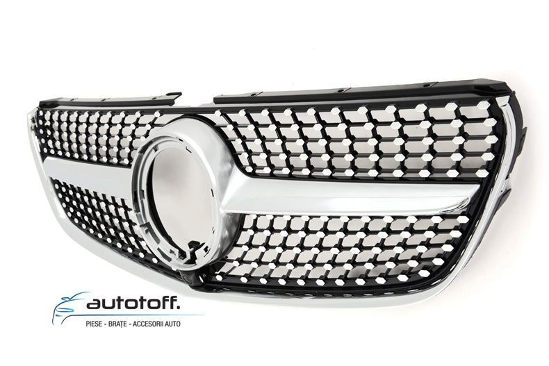Grila compatibila cu Mercedes V-Class W447 (14-19) model Diamond