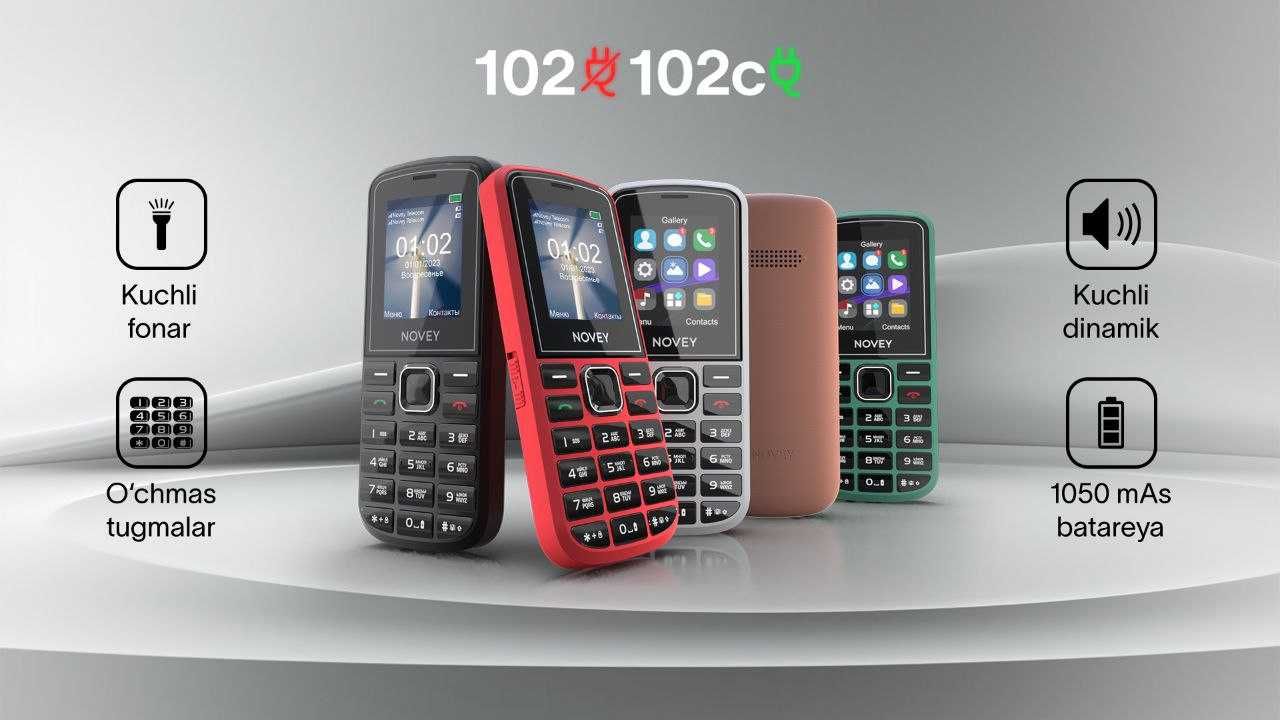 Novey 102 (Новый+Гарантия+Скидка) nokia классика inoi Original: 129 900 сум  - Мобильные телефоны Ташкент на Olx