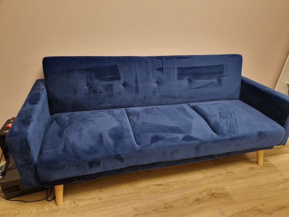 Canapea nouă culoare albastru regal