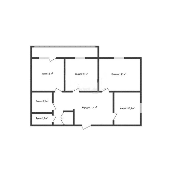 Продам 3-ком., Качарская, 53