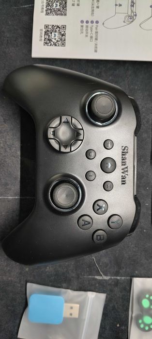 Controler Wireless ShanWan (Multi-Platformă, Hall Effect, Negru)