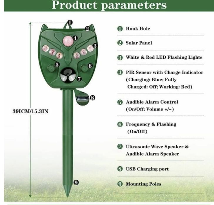 Отпугиватель - собак птиц и других животных