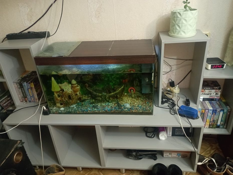 Продам аквариум с принадлежностями и рыбками