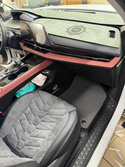 Накидка на панель / Алькантара полик