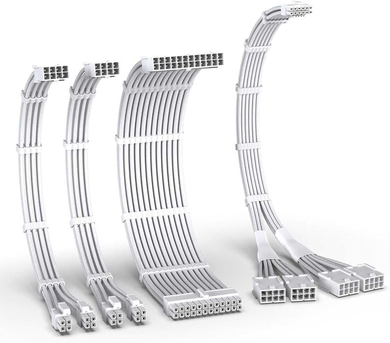 Kit 4 Cablu alimentare extensie PSU sursa PC AsiaHorse 12VHPWR,Pcie5