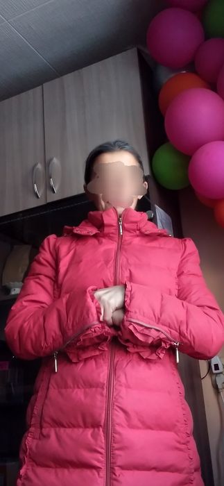 Пуховик на натуральном пуху для элегантной дамы.