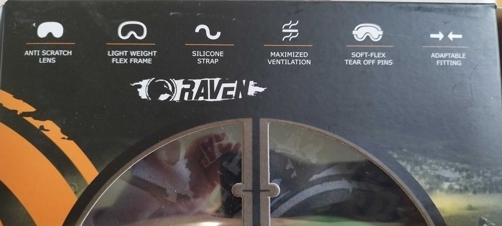 Очила Raven Sniper Crew MX black – blue mirror